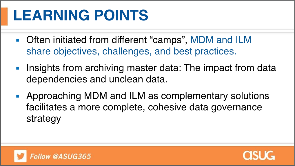 Master Data Management and Information Lifecycle Management as Part of a Comprehensive Strategy